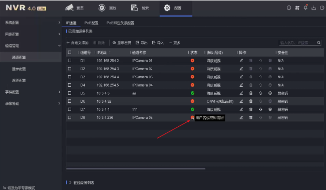 “通道被鎖定”“網(wǎng)絡(luò)不可達”“未認證的設(shè)備”……NVR4.0 Lite通道專題來襲！  監(jiān)控技巧  第1張